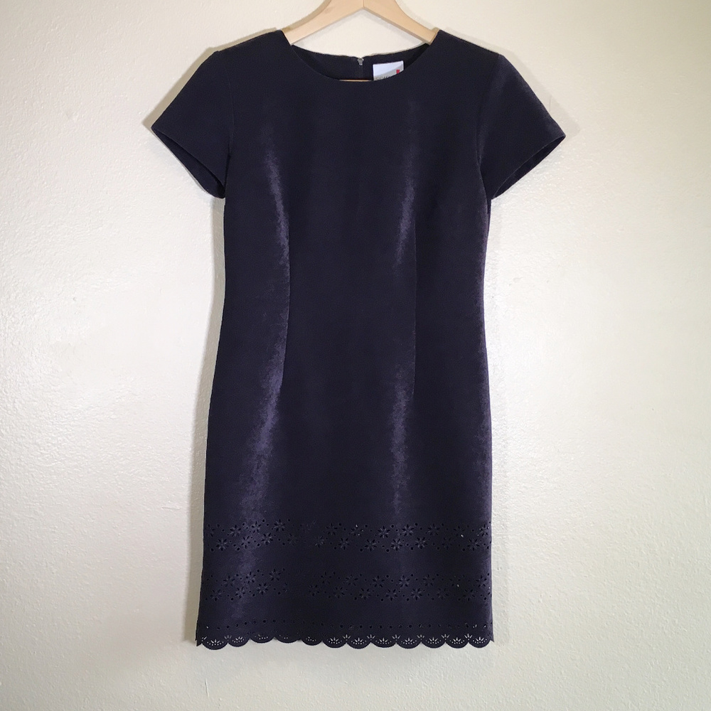 Scarlett Faux Suede Dress Cut Out Detail Purple